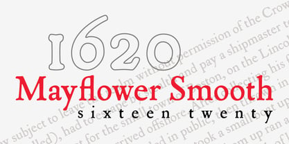 P22 Mayflower Smooth Font Poster 1