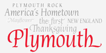 P22 Plymouth Font Poster 1