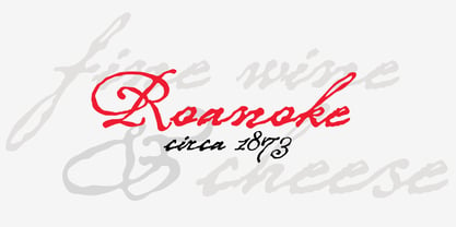 P22 Roanoke Script Font Poster 1