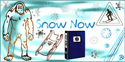 Snow Now Font Poster 2