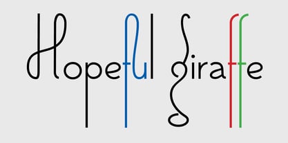 Hopeful Giraffe Font Poster 1