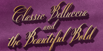 Belluccia Bold Font Poster 5