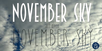 November Sky Font Poster 1