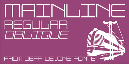 Mainline JNL Font Poster 1