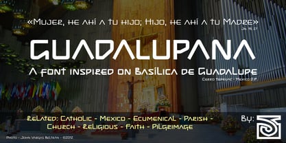 Guadalupana Font Poster 1