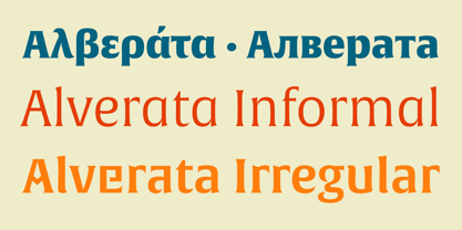 Alverata PanEuropean Font Poster 6