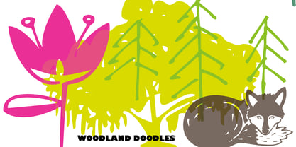 Woodland Doodles Font Poster 4