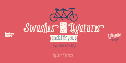 Ride my Bike Serif Font Poster 5