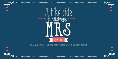 Ride my Bike Serif Font Poster 3