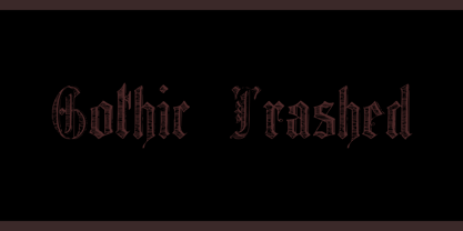 Gothic Trashed Font Poster 3