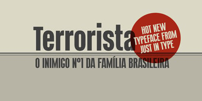 Terrorista Font Poster 1