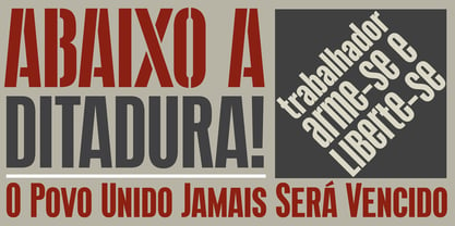 Terrorista Font Poster 2