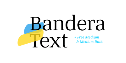 Bandera Text Font Poster 1