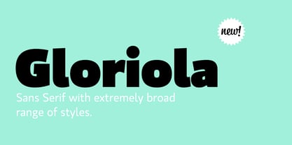 Gloriola Font Poster 1