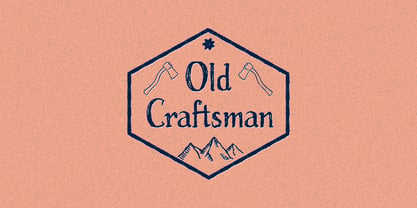 Old Craftsman Font Poster 1