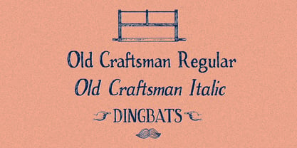 Old Craftsman Font Poster 2