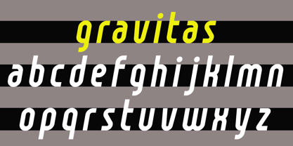 Gravitas Font Poster 2