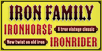 Iron Font Poster 1