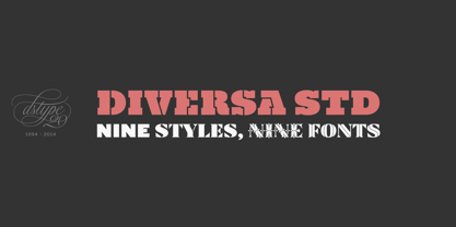 Diversa Std Font Poster 1