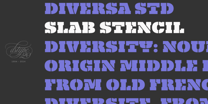 Diversa Std Font Poster 10