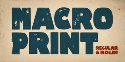 Macro Print Font Poster 1