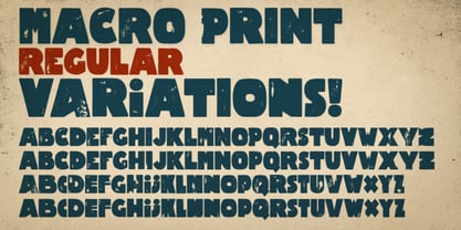 Macro Print Font Poster 3