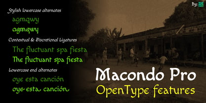 Macondo Pro Font Poster 4