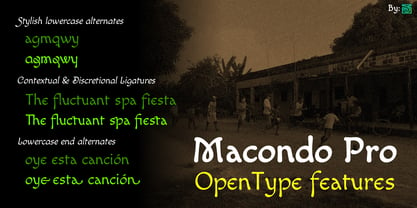 Macondo Pro Fuente Póster 4