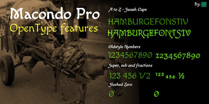 Macondo Pro Font Poster 3