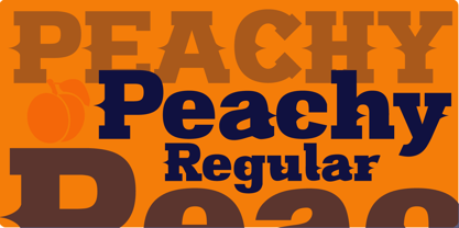 Peachy Font Poster 3