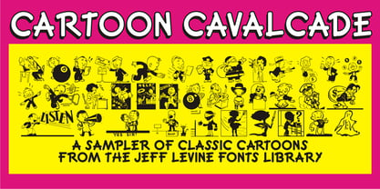 Cartoon Cavalcade JNL Font Poster 1