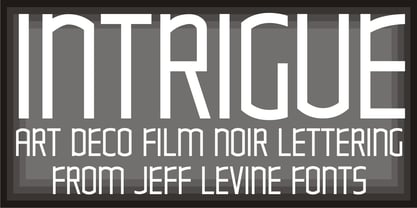 Intrigue JNL Font Poster 1