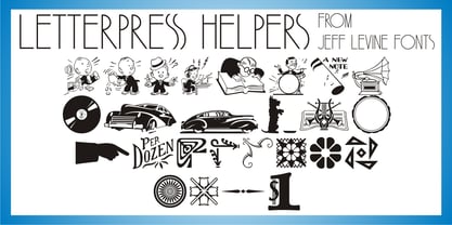 Letterpress Helpers JNL Font Poster 1