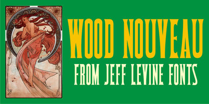 Wood Nouveau JNL Font Poster 1