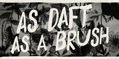 Daft Brush Font Poster 15