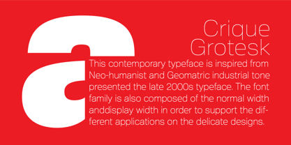 Crique Grotesk Font Poster 8