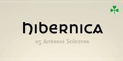 Hibernica Font Poster 2