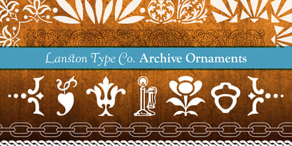 LTC Archive Ornaments Font Poster 1
