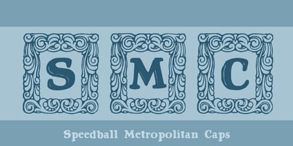 Speedball Metropolitan Caps Font Poster 1