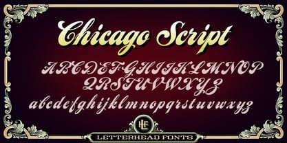 LHF Chicago Script Fuente Póster 3