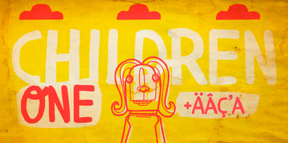 Children One Font Poster 4