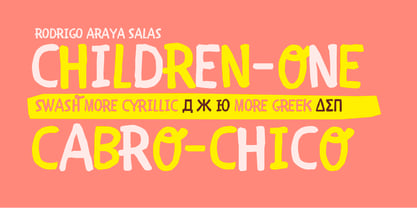 Children One Font Poster 5