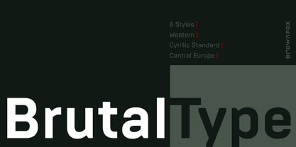 Brutal Type Fuente Póster 1