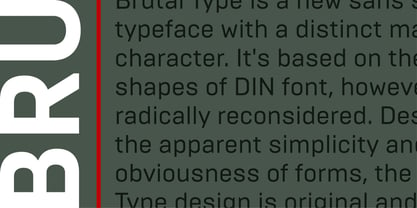 Brutal Type Fuente Póster 4