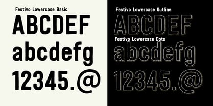 Festivo LC Font Poster 3