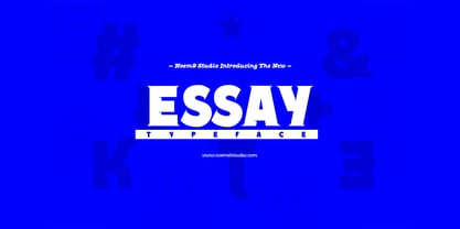 Essay Font Poster 13