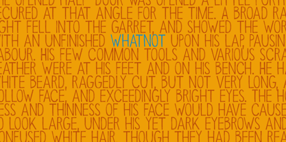 Whatnot Font Poster 3