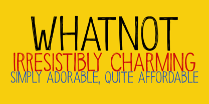 Whatnot Font Poster 1