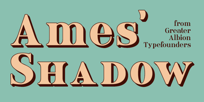 Ames' Shadow Font Poster 1
