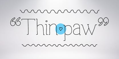 Thinpaw Font Poster 1